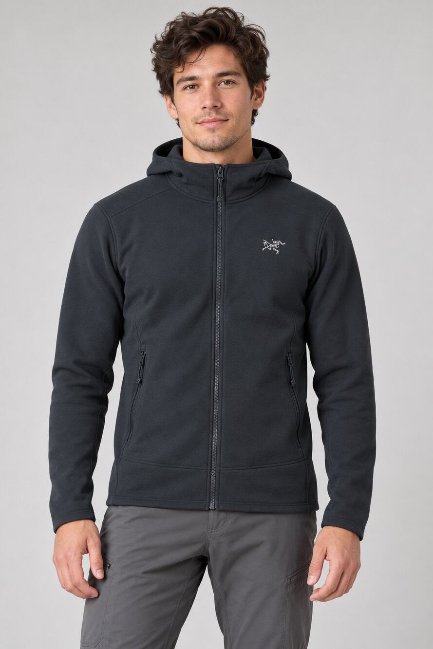Arc’teryx Kyanite Hoody Men’s Small Dark Charcoal Full Zip Fleece Jacket
